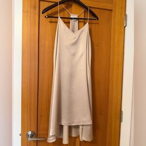 Gorgeous satin dress.